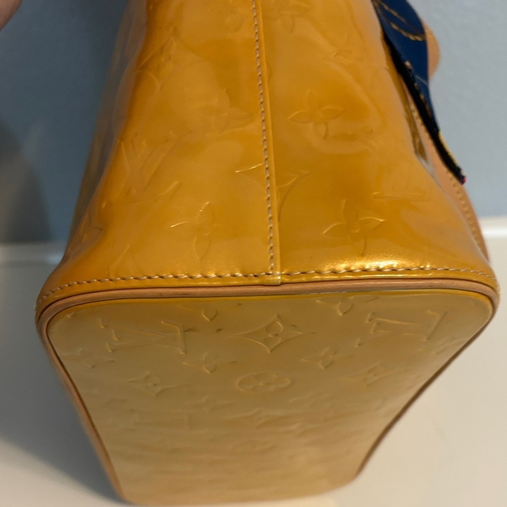 Vibrant Louis Vuitton Mustard Vernise Tote with COA - Picture 8 of 16